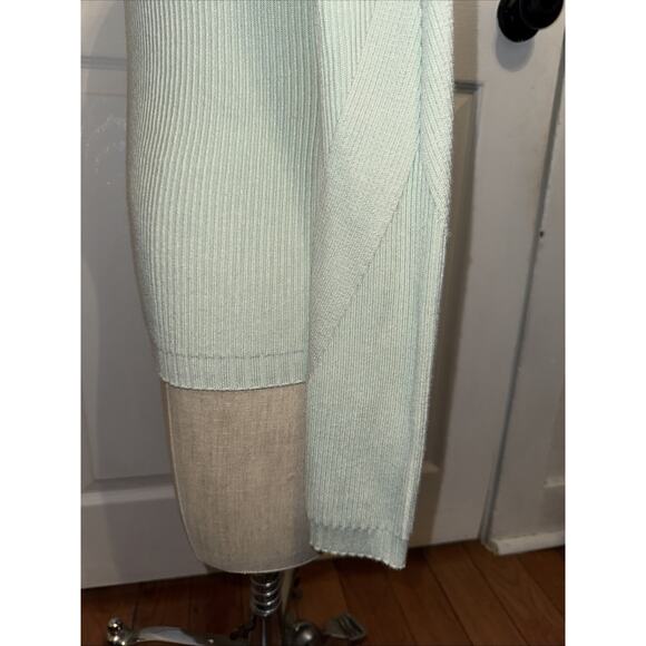 Lululemon Wrap It Back Sweater Sea Breeze Size 6 Cashlu Long Sleeve Mint Green - Picture 5 of 7